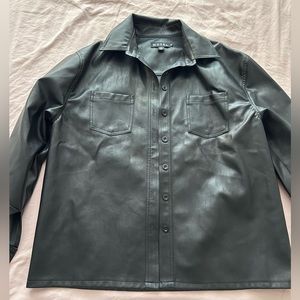 Black leather jacket